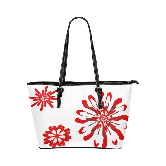 Miniaday Designs Bold and Beautiful White Handbag PU Leather Handbag