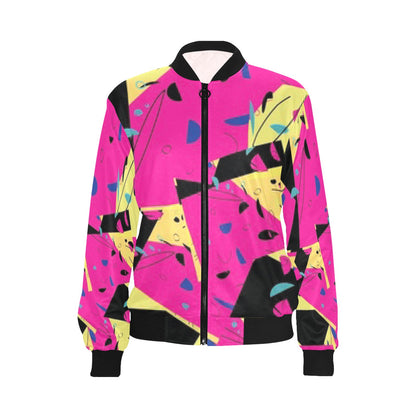 Miniaday Designs "I am alive" Women's Bomber Jacket All Over Print Bomber Jacket for Women (Model H36) - Miniaday Designs, LLC.