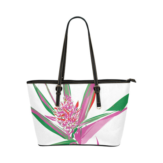 Miniaday Designs Pink Pineapple Handbag/PU Leather Tote Bag (Model 1651)