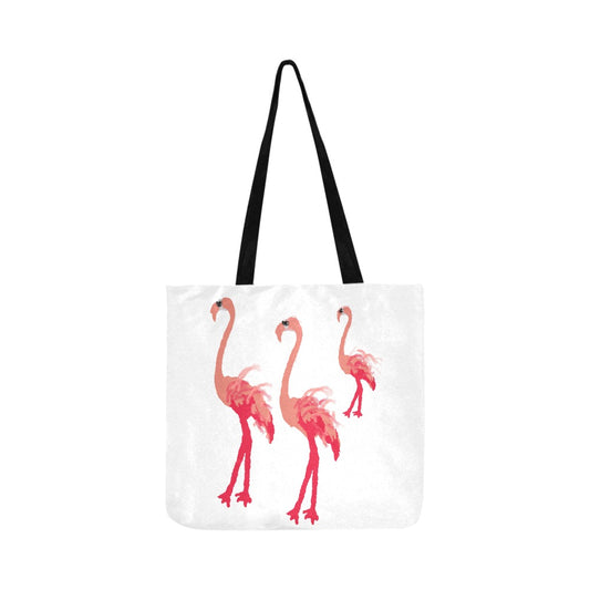 Miniaday Designs Fuschia Feathers Tote Bag Reusable Shopping Bag