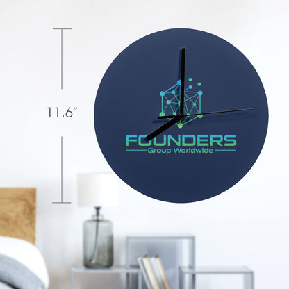 Miniaday Designs Bitcoin Ben Founders Group Reloj Reloj de pared de MDF