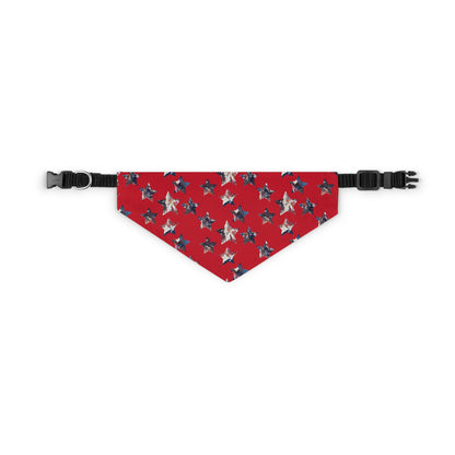 Americana Impressions Collection by Miniaday Designs, LLC. Red Pet Bandana Collar - Miniaday Designs, LLC.