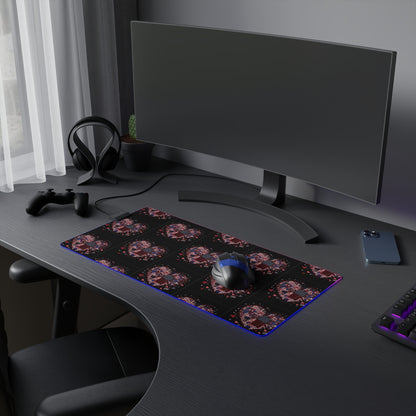 The Starry Hearts of Freedom Collection by Miniaday Designs, LLC. LED Gaming Mouse Pad - Miniaday Designs, LLC.