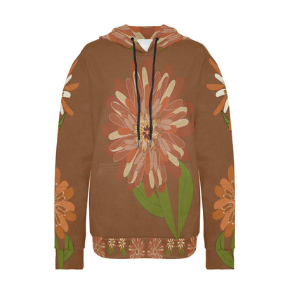 Miniaday Designs Large Rustic Mums Women's Hoodie Multiple Colors - Miniaday Designs, LLC.