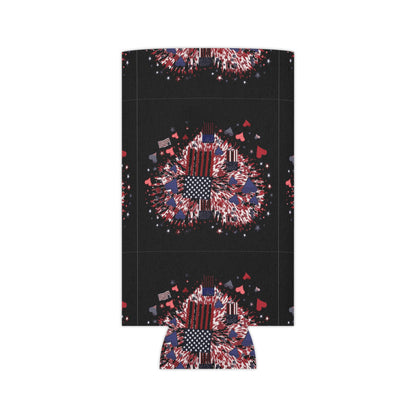 Patriotic Hearts of Valor Collection by Miniaday Designs, LLC. Can Cooler - Miniaday Designs, LLC.