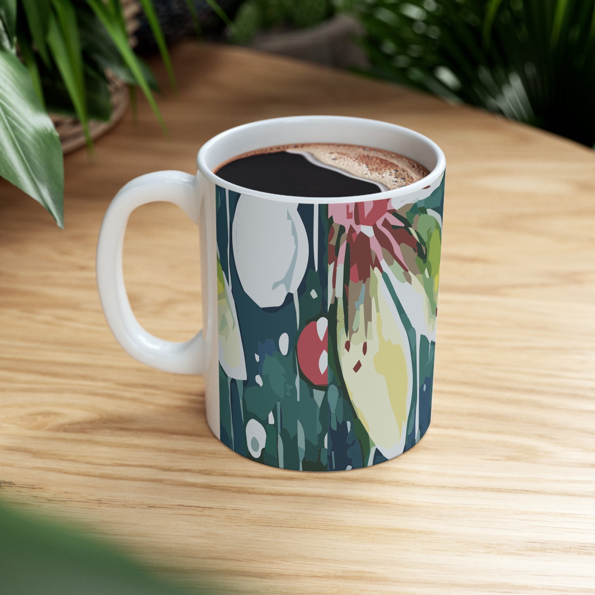 Rain-kissed Lotus Whimsy Collection by Miniaday Designs, LLC.Ceramic Mug 11oz - Miniaday Designs, LLC.