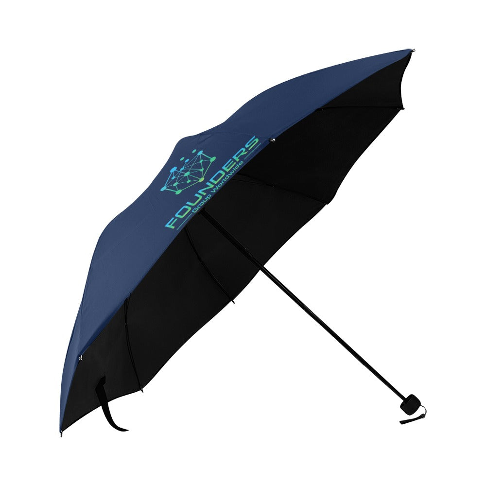 Miniaday Designs Bitcoin Ben Founders Group Logo Anti-UV Foldable Umbrella - Miniaday Designs, LLC.