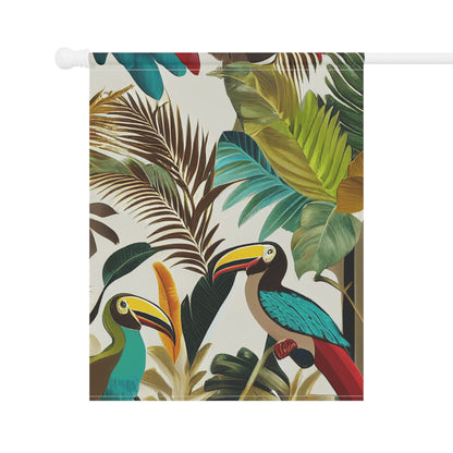 Miniaday Designs Garden & House Banner Tropical Toucan Multicolor - Miniaday Designs, LLC.