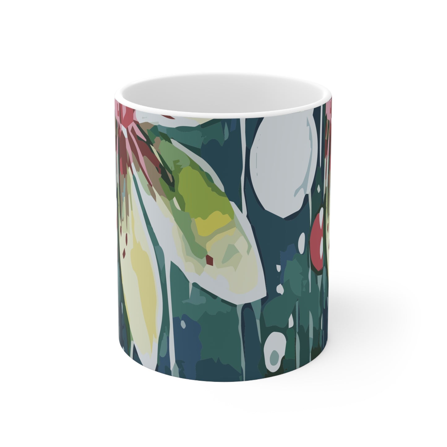 Rain-kissed Lotus Whimsy Collection by Miniaday Designs, LLC.Ceramic Mug 11oz - Miniaday Designs, LLC.