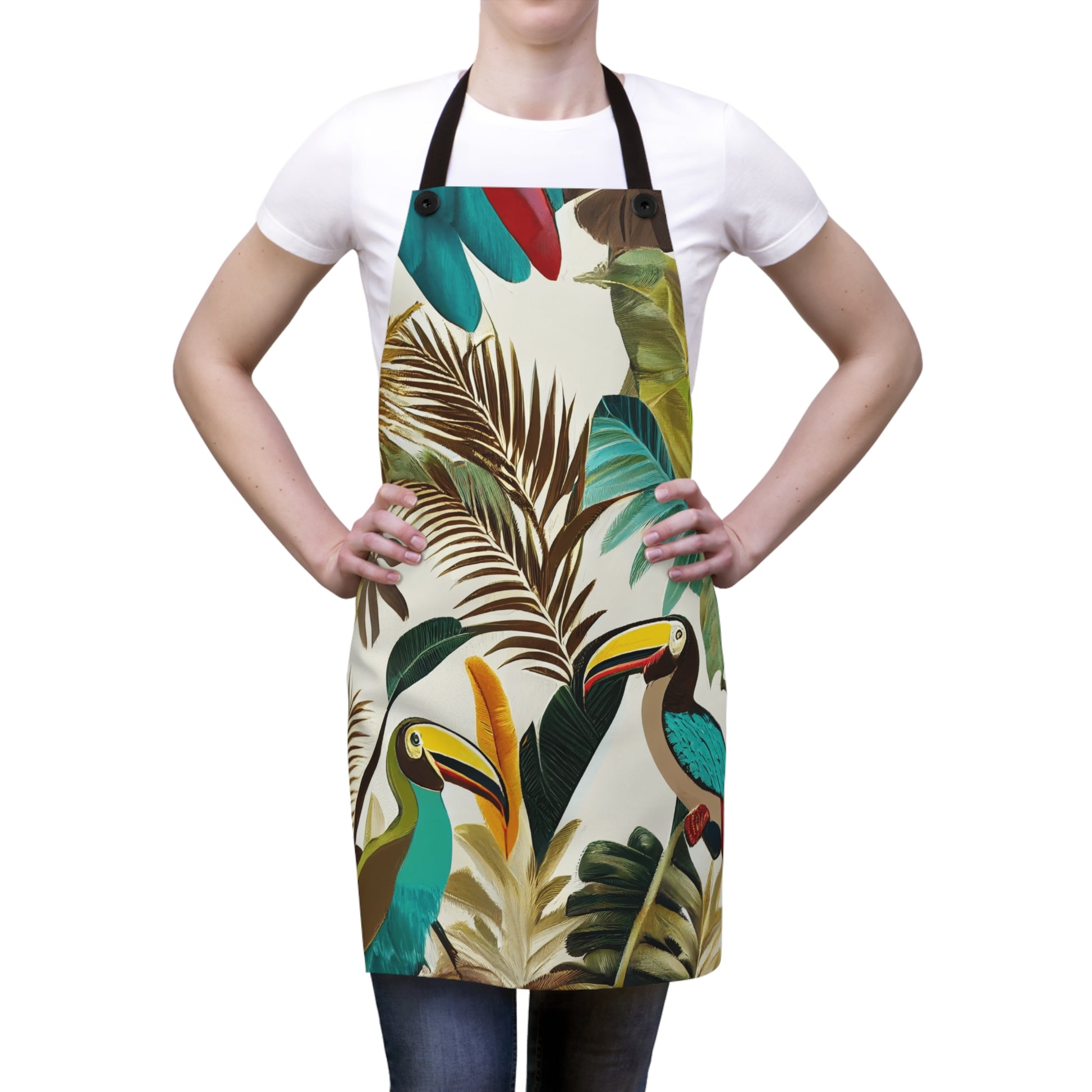 Miniaday Designs Apron Tropical Toucan Multicolor - Miniaday Designs, LLC.