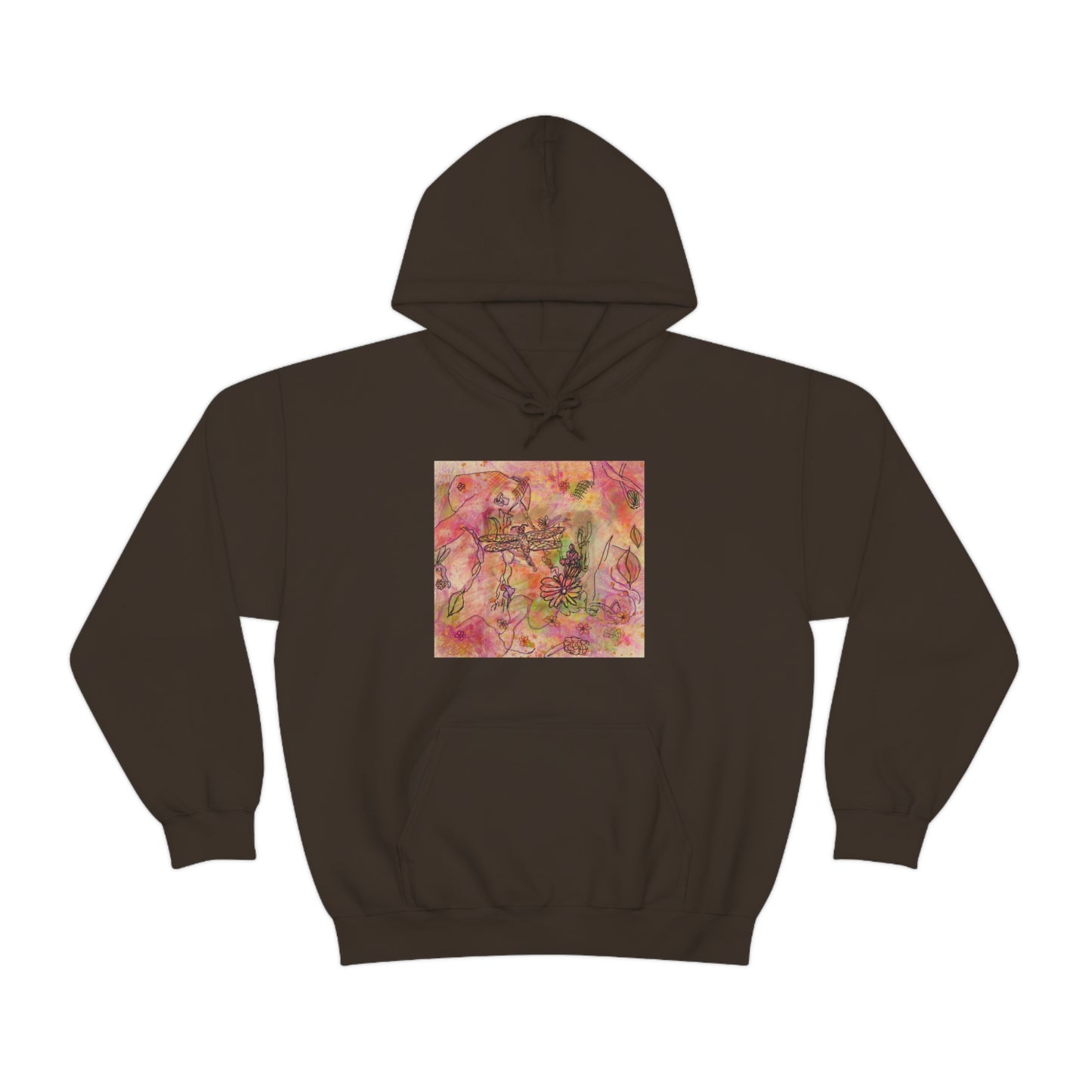 The Iridescent Dragonfly Dreams Collection by Miniaday Designs, LLC. Unisex Heavy Blend™ Hooded Sweatshirt - Miniaday Designs, LLC.