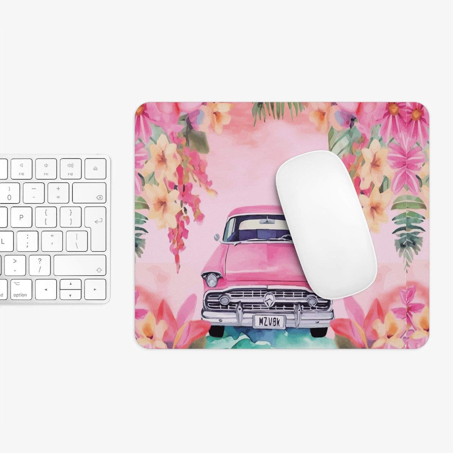 Pink Paradise Roadtrip Collection by Miniaday Designs, LLC. Mouse Pad - Miniaday Designs, LLC.