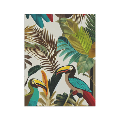 Miniaday Designs Garden & House Banner Tropical Toucan Multicolor - Miniaday Designs, LLC.