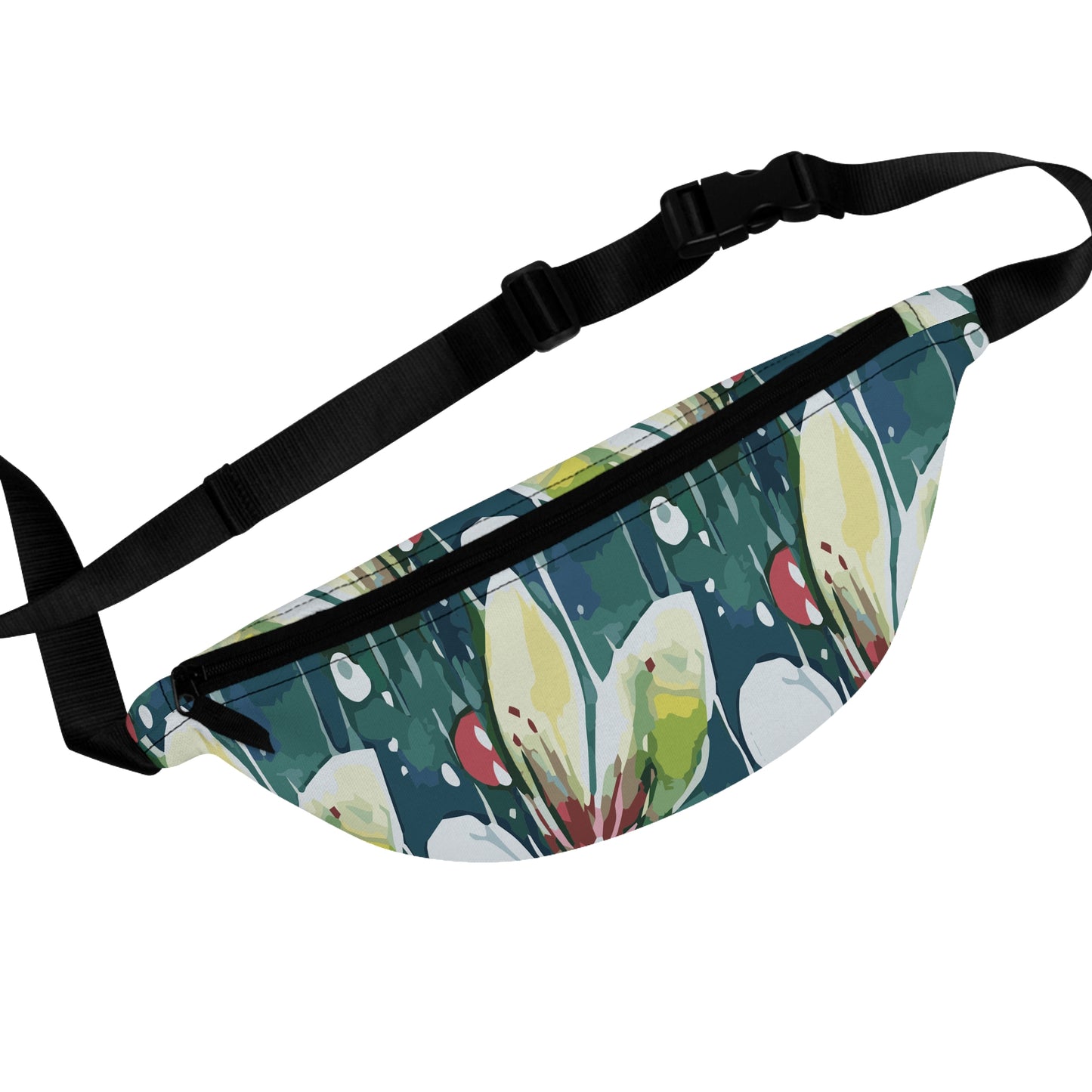 Miniaday Designs, LLC. Fanny Pack Rain-kissed Lotus Whimsy Collection - Miniaday Designs, LLC.