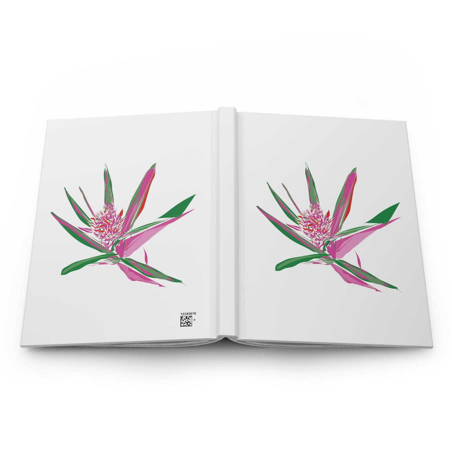 Pink Pineapple Hardcover Journal Matte - Miniaday Designs, LLC.