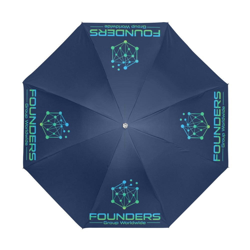 Miniaday Designs Bitcoin Ben Founders Group Logo Anti-UV Foldable Umbrella - Miniaday Designs, LLC.