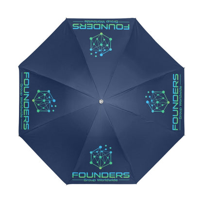 Miniaday Designs Bitcoin Ben Founders Group Logo Anti-UV Foldable Umbrella - Miniaday Designs, LLC.