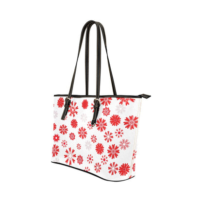 Miniaday Designs Bursts of Red Hearts on White Handbag PU Leather Handbag - Miniaday Designs, LLC.