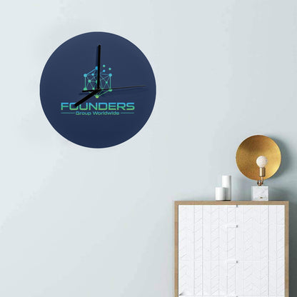 Miniaday Designs Bitcoin Ben Founders Group Reloj Reloj de pared de MDF