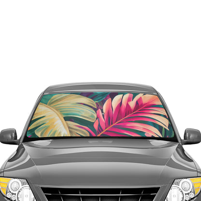 Miniaday Designs Hibiscus auto shade Car Sun Shade Umbrella Enchanted - Miniaday Designs, LLC.