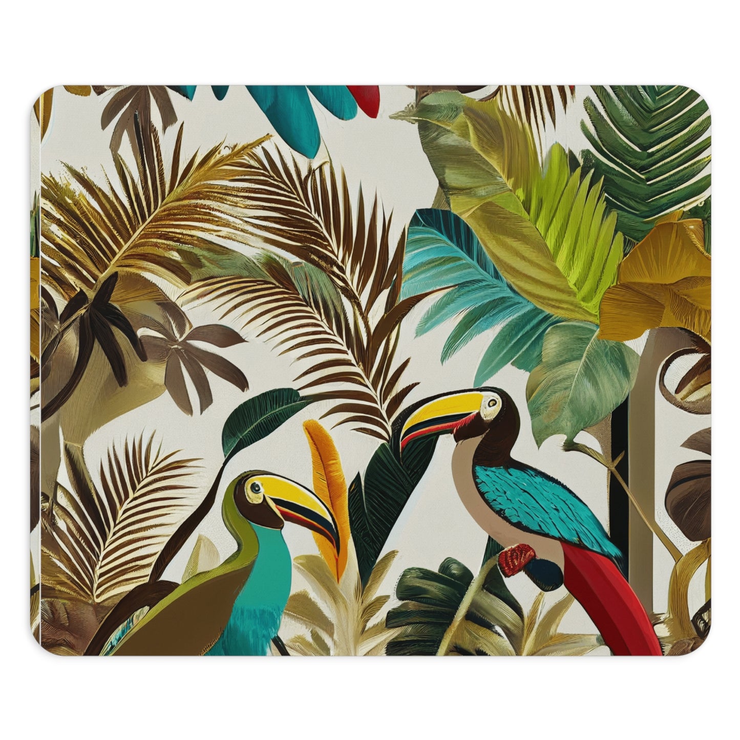 Miniaday Designs Mouse Pad Tropical Toucan Multicolor - Miniaday Designs, LLC.