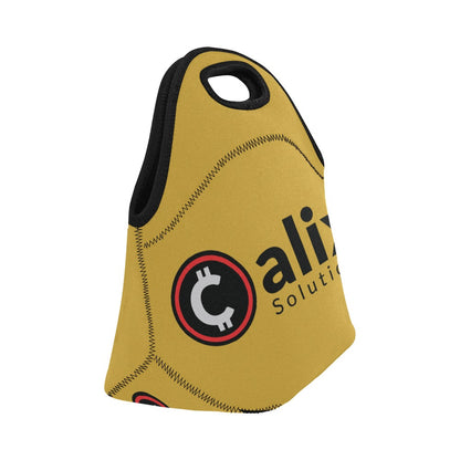 Miniaday Designs Calix Solutions Neoprene Lunch Bag/Small Gold - Miniaday Designs, LLC.