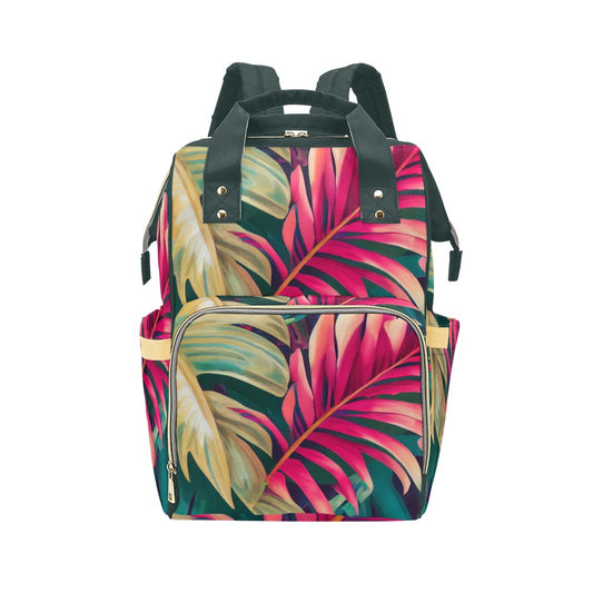 Miniaday Designs Mochila multifunción con corazón tropical (modelo 1688) multicolor