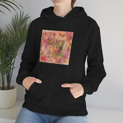 The Iridescent Dragonfly Dreams Collection by Miniaday Designs, LLC. Unisex Heavy Blend™ Hooded Sweatshirt - Miniaday Designs, LLC.