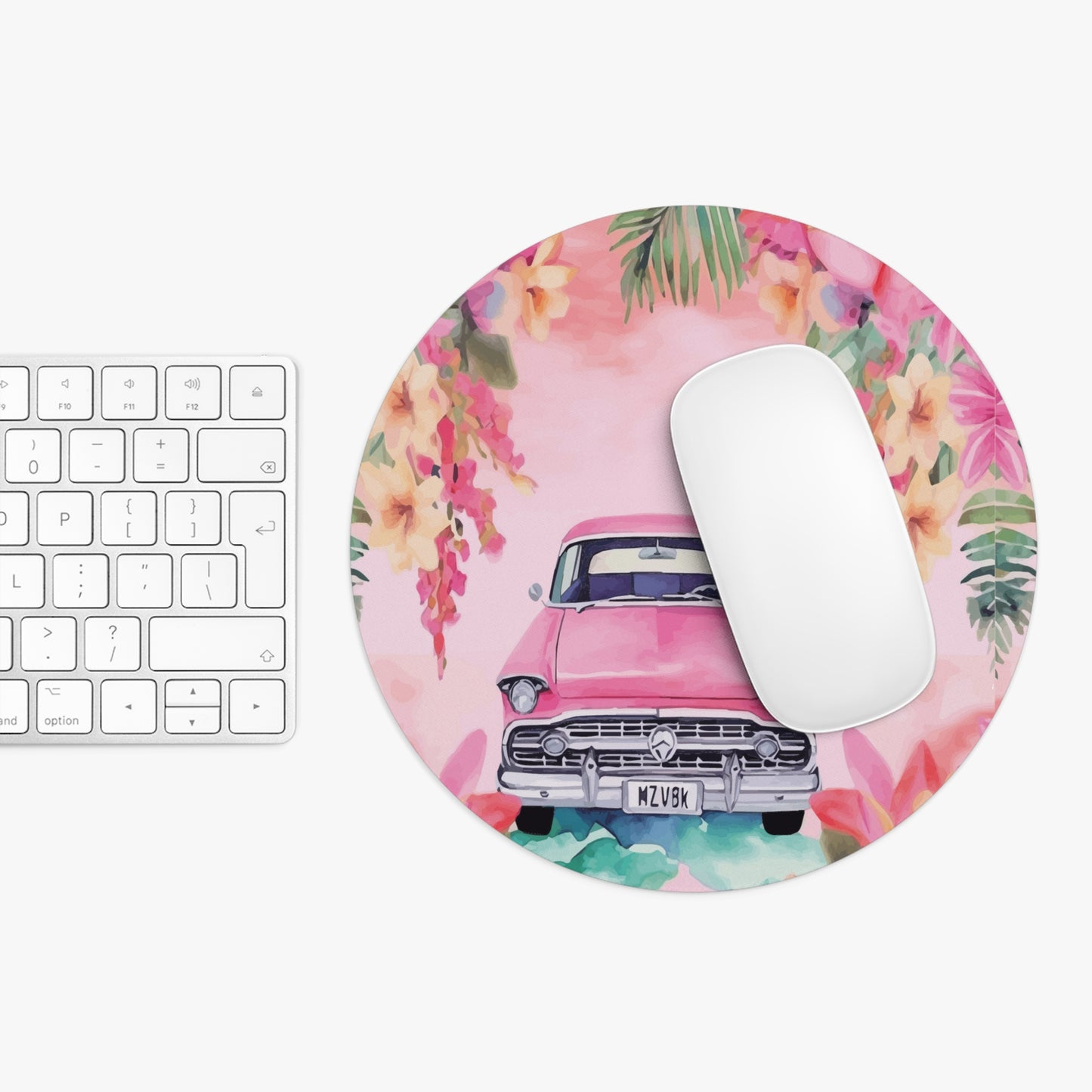 Pink Paradise Roadtrip Collection by Miniaday Designs, LLC. Mouse Pad - Miniaday Designs, LLC.