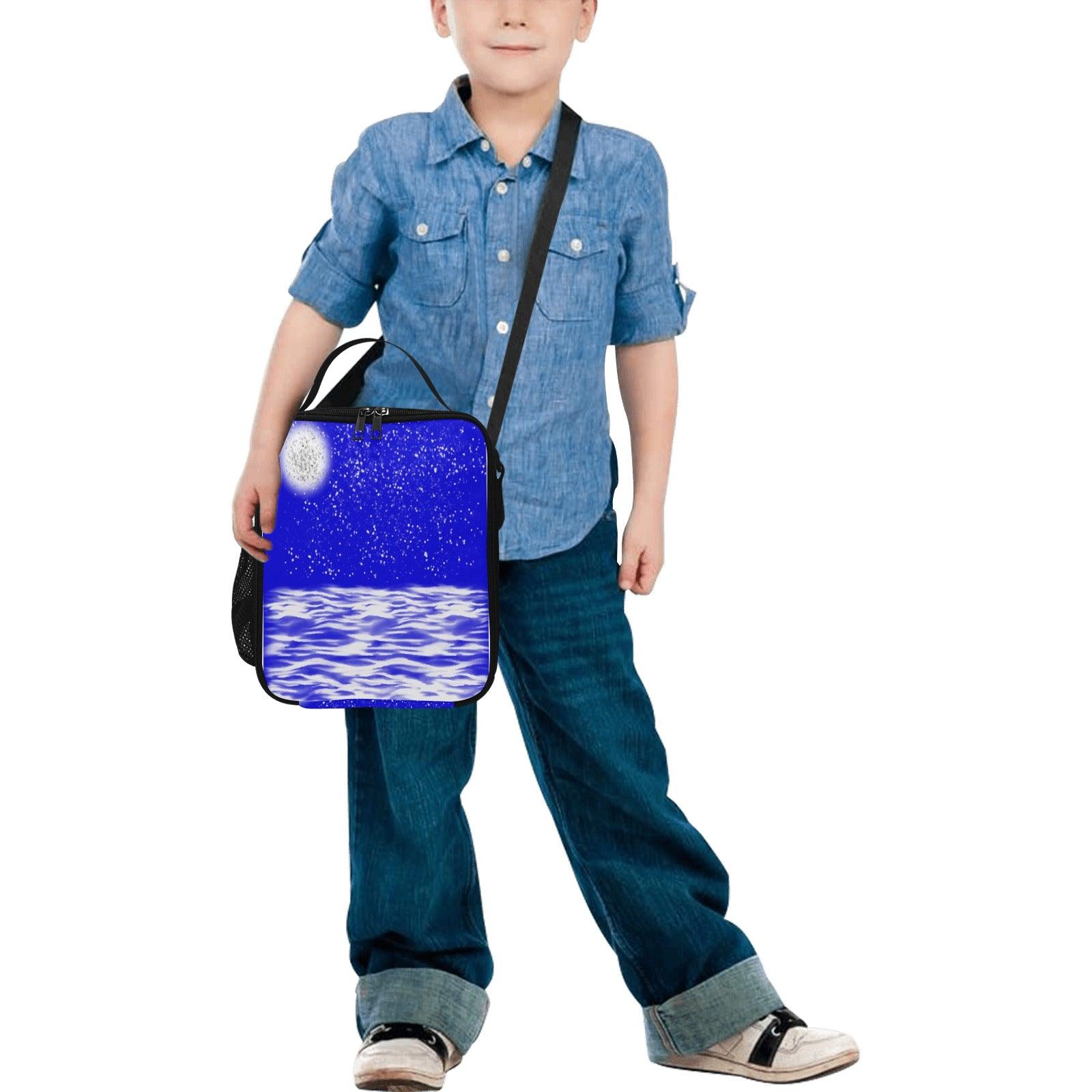 Miniaday Designs Kids Lunar Crossbody Insulated Lunch Bag Unisex Multicolor Ryan - Miniaday Designs, LLC.