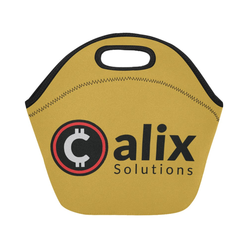 Miniaday Designs Calix Solutions Neoprene Lunch Bag/Small Gold