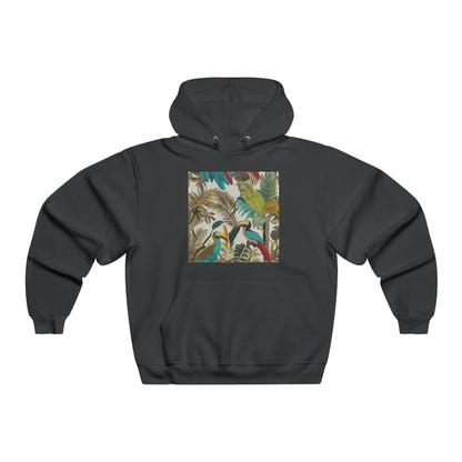 Tropical Toucan Oasis Collection by Miniaday Designs, LLC. Men's NUBLEND® Hooded Sweatshirt - Miniaday Designs, LLC.