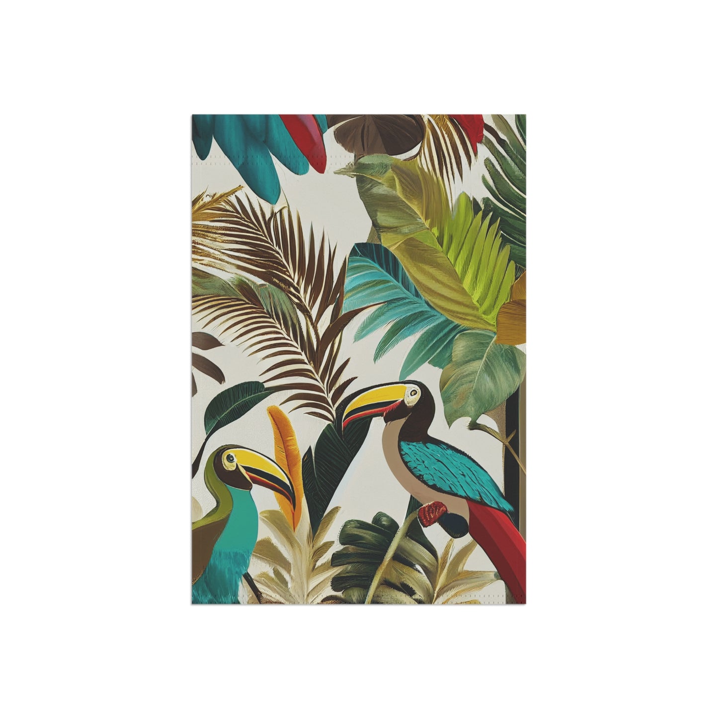 Miniaday Designs Garden & House Banner Tropical Toucan Multicolor - Miniaday Designs, LLC.