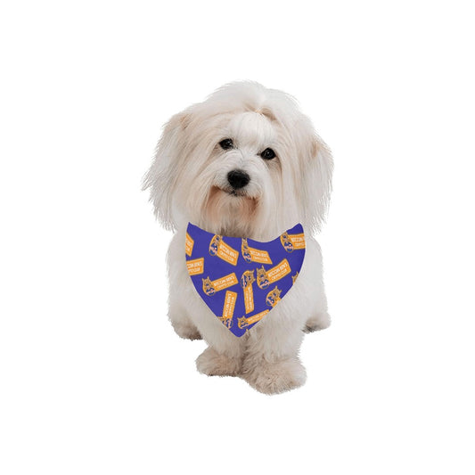 Miniaday Designs Bitcoin Ben Blue Dog Bandana Blue Pet Dog Bandana/Large Size